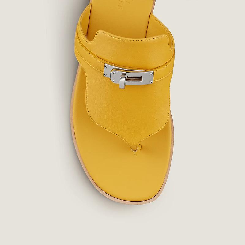 Dép Hermes Elixir Sandal Nữ Vàng